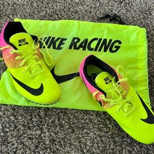 Nike Zoom Rival - Men Track Spikes Volt Pink Size 9.5 SPIKES and tool included